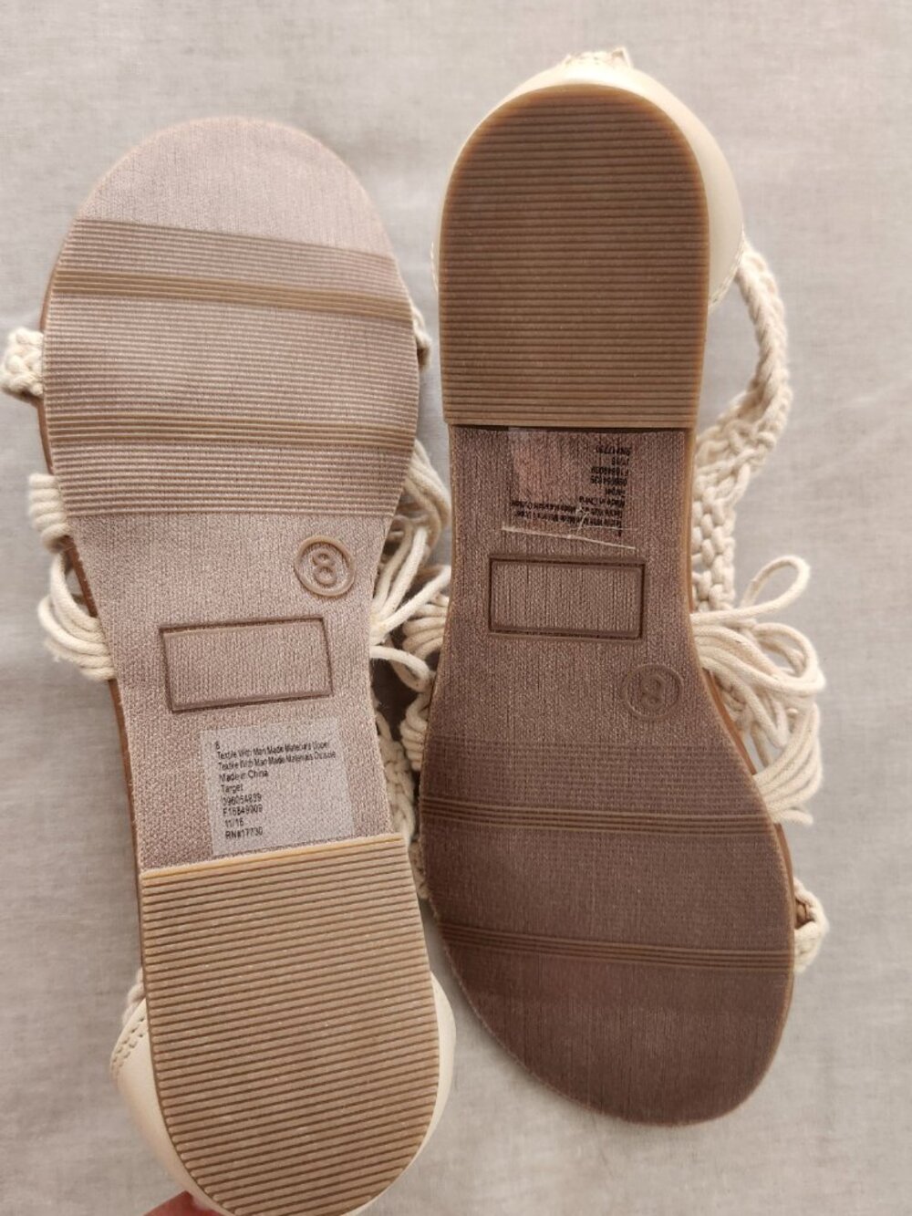 NWOT Mossimo Supply Co crocheted sandles, size 8 - Picture 3 of 7